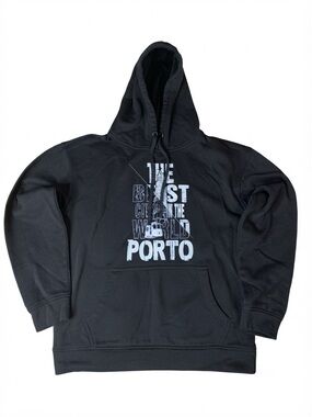 Gift Souvenirs Porto Black Graphic Hoodie Sweatshirt XL